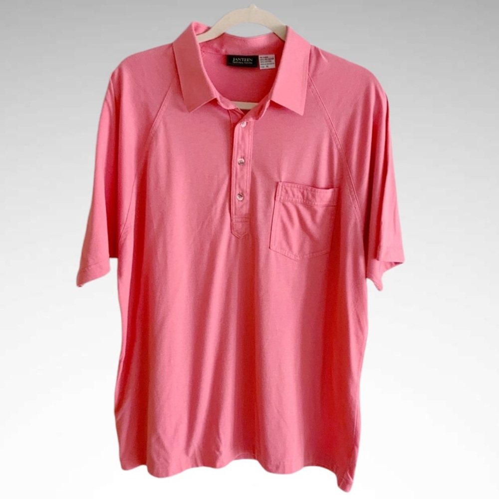 Jantzen Natural Touch Collared Short-Sleeve Polo Shirt